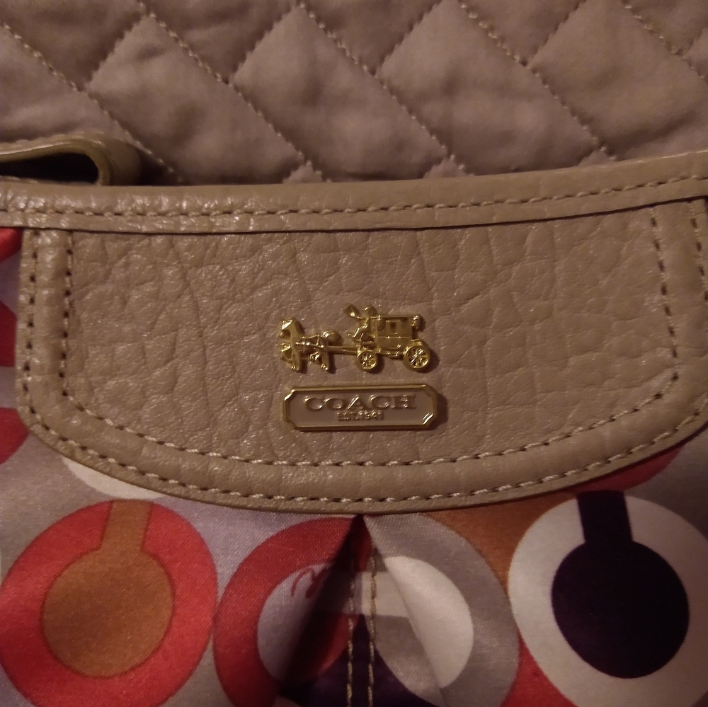 Vintage Coach Multi-color Purse and Wristlet - Picture 10 of 12